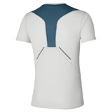 Mizuno DRYAEROFLOW TEE "NIMBUS CLOUD" Футболка беговая Белый/Голубой - фото 296839 Mizuno DRYAEROFLOW TEE "NIMBUS CLOUD" Футболка беговая Белый/Голубой - фото 296839