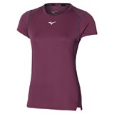 Mizuno DRYAEROFLOW T-SHIRT (W) "VIOLET QUARTZ" Футболка беговая женская Фиолетовый - фото 296854