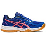 Asics UPCOURT 4 (W) Кроссовки волейбольные женские Синий/Розовый - фото 297153