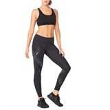 2XU MOTION MID-RISE COMPRESSION TIGHTS (W) Компрессионные тайтсы женские Черный - фото 297297