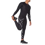 2XU CORE COMPRESSION L/S Компрессионный лонгслив Черный/Серебристый - фото 297326