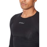 2XU CORE COMPRESSION L/S Компрессионный лонгслив Черный/Серебристый - фото 297327