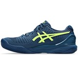 Asics GEL-RESOLUTION 9 CLAY Кроссовки теннисные Темно-синий/Салатовый - фото 297507