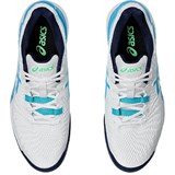 Asics GEL-RESOLUTION 9 CLAY Кроссовки теннисные Белый/Голубой - фото 297517