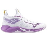 Mizuno WAVE DIMENSION (W) Кроссовки волейбольные женские Белый/Фиолетовый - фото 298025