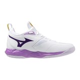Mizuno WAVE DIMENSION (W) Кроссовки волейбольные женские Белый/Фиолетовый - фото 298027