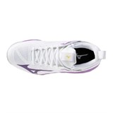 Mizuno WAVE DIMENSION (W) Кроссовки волейбольные женские Белый/Фиолетовый - фото 298030