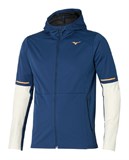 Mizuno THERMAL CHARGE BT JACKET Куртка беговая утепленная Темно-синий/Бежевый - фото 298086