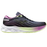 Mizuno WAVE SKYRISE 5 ROXY (W) Кроссовки беговые женские Серый/Розовый/Зеленый - фото 298307