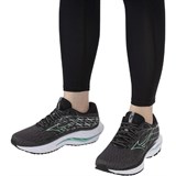 Mizuno WAVE INSPIRE XX (W) Кроссовки беговые женские Черный/Голубой - фото 298358