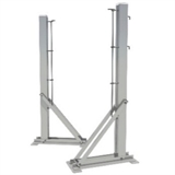 Sportwerk SpW-AT-4 Теннисные стойки стационарные с "башмаком", алюминиевые - фото 298903