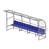 Sportwerk SpW-SZ-8C Скамейка для запасных игроков с навесом на 8 посадочных мест - фото 298955