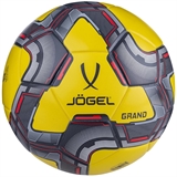 Jögel GRAND №5 Мяч футбольный Желтый/Серый/Красный - фото 299089