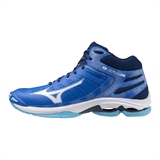 Mizuno WAVE VOLTAGE 2 MID Кроссовки волейбольные Синий/Белый - фото 299148