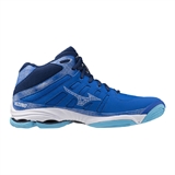 Mizuno WAVE VOLTAGE 2 MID Кроссовки волейбольные Синий/Белый - фото 299156