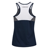 Head CLUB 22 TANK TOP (W) Майка теннисная женская Темно-синий/Белый/Серый - фото 299689