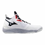 Mizuno WAVE MOMENTUM 3 MID Кроссовки волейбольные Белый/Серый/Красный - фото 299950