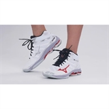 Mizuno WAVE VOLTAGE 2 MID Кроссовки волейбольные Белый/Красный - фото 299984