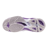 Mizuno WAVE VOLTAGE 2 MID (W) Кроссовки волейбольные женские Белый/Фиолетовый - фото 300014