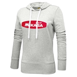 Mikasa LADY Толстовка спортивная с капюшоном женская Серый/Красный - фото 300182