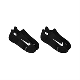Nike MULTIPLIER RUNNING NO-SHOW SOCKS Носки беговые низкие (2 пары) Черный/Белый - фото 300440