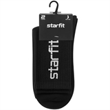 Starfit CREW Носки спортивные высокие (2 пары) Черный/Белый - фото 301051