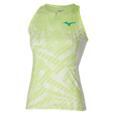 Mizuno MUGEN PRINTED T-SHIRT (W) Футболка теннисная женская Салатовый - фото 301090