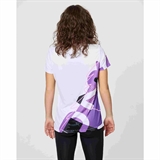 Nordski RUN (W) POINT Футболка беговая женская Белый/Черный/Фиолетовый - фото 301768