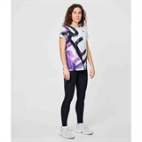 Nordski RUN (W) POINT Футболка беговая женская Белый/Черный/Фиолетовый - фото 301772