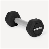 Starfit DB-301PRO 2 КГ Гантель гексагональная  обрезиненная Черный - фото 302292