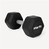 Starfit DB-301PRO 14 КГ Гантель гексагональная  обрезиненная Черный - фото 302306