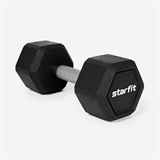 Starfit DB-301PRO 10 КГ Гантель гексагональная  обрезиненная Черный - фото 302338
