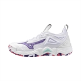 Mizuno WAVE MOMENTUM 3 (W) Кроссовки волейбольные женские Белый/Фиолетовый - фото 302398