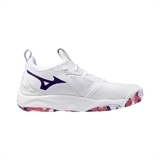 Mizuno WAVE MOMENTUM 3 (W) Кроссовки волейбольные женские Белый/Фиолетовый - фото 302400