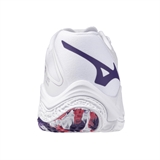 Mizuno WAVE LIGHTNING Z8 (W) Кроссовки волейбольные женские Белый/Фиолетовый/Розовый - фото 302411