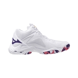 Mizuno WAVE LIGHTNING Z8 MID (W) Кроссовки волейбольные женские Белый/Фиолетовый/Розовый - фото 302415