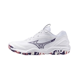 Mizuno WAVE STEALTH 6 (W) Кроссовки гандбольные женские Белый/Фиолетовый - фото 302419