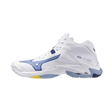 Mizuno WAVE LIGHTNING Z8 MID Кроссовки волейбольные Белый/Голубой/Желтый - фото 302422
