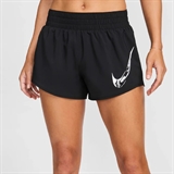 Nike ONEDRI-FIT MID-RISE BRIEF-LINED GRAPHIC SHORTS (W) Шорты беговые женские Черный - фото 302709