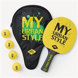 Donic-Schildkröt MY URBAN STYLE Набор для настольного тенниса (1 ракетка, 4 мяча, чехол) - фото 303381