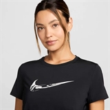 Nike ONE DRI-FIT SHORT-SLEEVE GRAPHIC RUNNING TOP Футболка беговая женская Черный - фото 303911