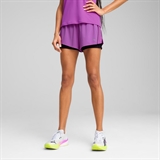 Puma VELOCITY 2IN1 3" RUNNING SHORTS (W) Шорты беговые женские Сиреневый/Черный - фото 303950