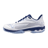 Mizuno WAVE EXCEED LIGHT 2 AC (W) Кроссовки теннисные женские Белый/Темно-синий - фото 304908