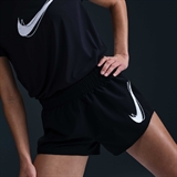 Nike ONE DRI-FIT MID-RISE BRIEF-LINED RUNNING SHORTS (W) Шорты беговые женские Черный - фото 306197 Nike ONE DRI-FIT MID-RISE BRIEF-LINED RUNNING SHORTS (W) Шорты беговые женские Черный - фото 306197
