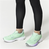 Mizuno WAVE RIDER 28 (W) Кроссовки беговые женские Зеленый/Фиолетовый - фото 306886