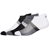 Asics 3PPK COLOR BLOCK ANKLE SOCK Носки беговые низкие (3 пары) Белый/Серый/Черный - фото 307335