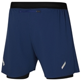 Mizuno TECH LIGHT 2IN1 5.5IN Шорты беговые Синий - фото 307376