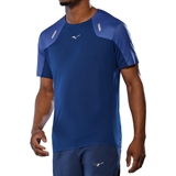 Mizuno TECH LIGHT Футболка беговая Синий - фото 307380