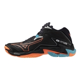 Mizuno WAVE LIGHTNING Z8 MID Кроссовки волейбольные Черный/Оранжевый/Голубой - фото 308015 Mizuno WAVE LIGHTNING Z8 MID Кроссовки волейбольные Черный/Оранжевый/Голубой - фото 308015