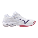 Mizuno WAVE VOLTAGE 2 (W) Кроссовки волейбольные женские Белый/Темно-синий - фото 308023